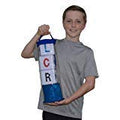 LCR Big Left Center Right™ Dice Game - Zip Bag (Blue) - color: Blue