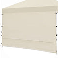 Canopy SunWall, 10x10ft Pop Up Canopy Sidewall for Instant Canopy Tent Gazebos, 1 Pack Sidewall Only Cream Color - color: Cream Color
