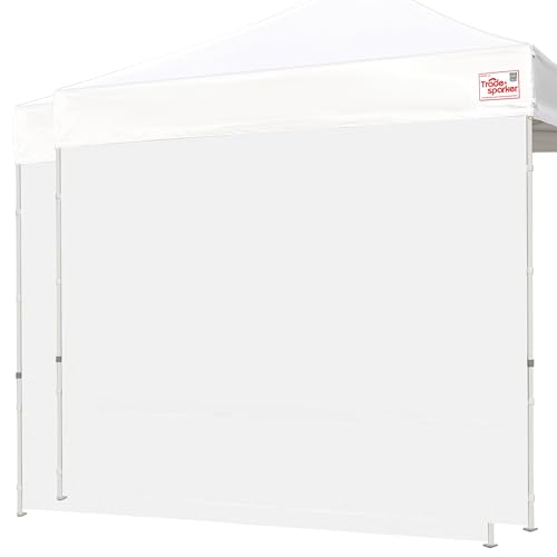 Tradesparker 10x10 Pop Up Canopy Wall with Zipper, 86 inch Height Instant Canopy SunWall Tent Sidewalls for 10x10 Pop Up Tent,2 Pack Sidewall Only,White - color: White, size: 10FT*2