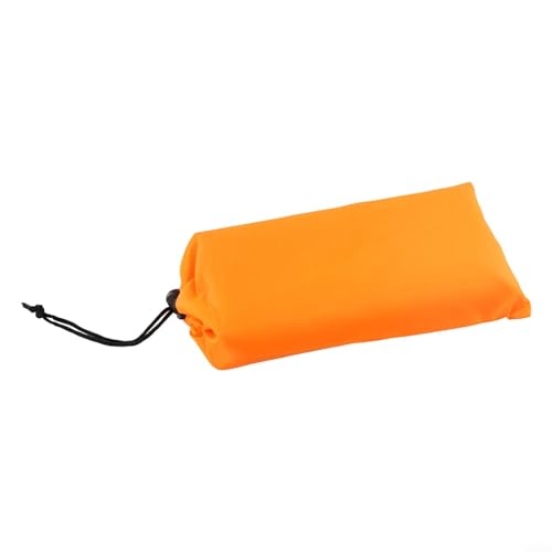210T Polyester Camping Tarps, Waterproof Rain Fly Sun Shade Shelters With 6 Tie Points For Hiking Backpacking Beach Picnic(Orange 150x210CM) - color: Orange 150x210cm