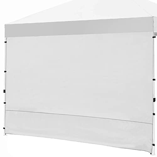 Canopy SunWall, 10x10ft Pop Up Canopy Sidewall for Instant Canopy Tent Gazebos, 1 Pack Sidewall Only Silver-Coated White - color: Silver-coated White