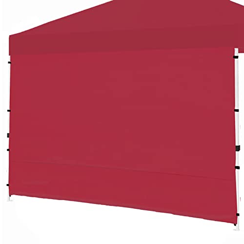 Canopy SunWall, 10x10ft Pop Up Canopy Sidewall for Instant Canopy Tent Gazebos, 1 Pack Sidewall Only Red - color: Red