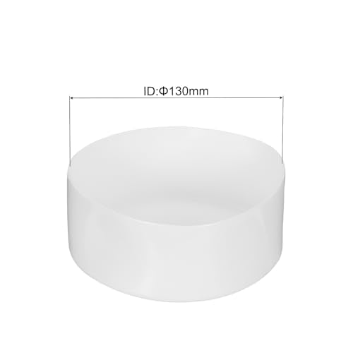 uxcell 130mm(5 1/8") Rubber End Caps, Round Vinyl Plug Insert Plastic End Caps for Tubing, Fence, Pipe Post, Furniture, Railing, White, 50mm Height - color: White, size: 130mm(5 1/8") x 50mm H
