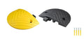 Pittman XPT Eco End-Caps for Modular Speed Bump Kit, Heavy Duty Plastic-Rubber Reflective Traffic Hump Ends for Asphalt, Concrete, 1 Black + 1 Yellow, Includes Mounting Hardware - 4 Bolts (752019) - size: End-Caps
