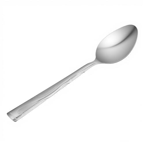 150 Pieces Dinner Spoons Set, 7.24 Inch Stainless Steel Spoons Silverware Spoon Bulk Mirror Polished Metal Dessert Spoon for Home Kitchen, Restaurant Dishwasher Safe