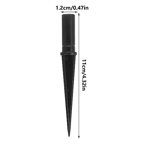 Uonlytech Garden Lamp Stake Accessory 10Pcs Solar Light Replacement Stakes Plastic Ground Spikes for Outdoor Solar Lights Durable Waterproof 4.33In - size: 11X1.2CM