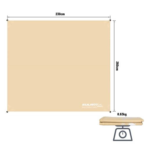 Eulant Waterproof Tent Footprint - 7.54ft X 8.53ft, Ideal for Camping, Hiking, Picnic & Backpacking - size: Four Corner