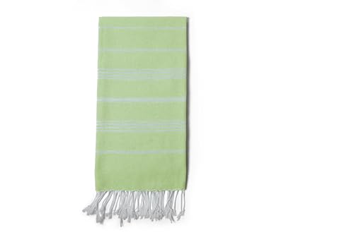 Turkish Beach Towel 100% Organic Cotton Extra Large Oversized (39 x 71 Inches) Quick Dry Sand Free Light Weight Prewashed for Bath Beach Gym Yoga Travel Towel Blanket (Pistachio Green) - color: Pistachio Green