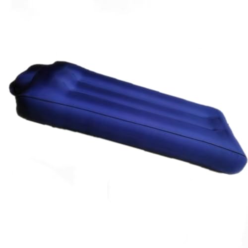 Nylon Inflatable Lounger Air Sofa with Manual Fan Inflation, Amphibious Outdoor Camping & Beach Accessories Portable Water Proof Couch Bed for Hiking, Lightweight Easy to Set Up Air Mattress(Purple)