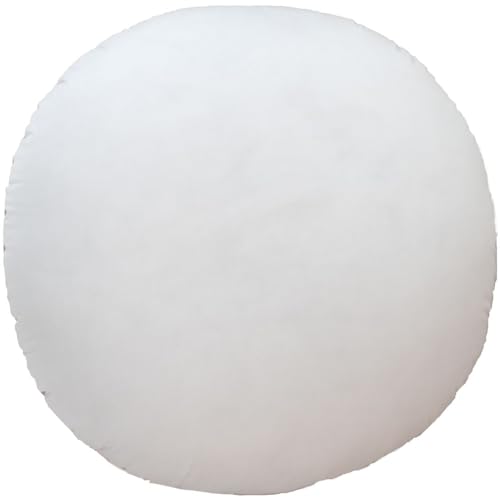 MoonRest Round Pillow Insert Hypoallergenic Polyester Form Stuffer-%100 Cotton Blend Covering for Sofa Sham, Decorative Pillow, Cushion and Bed - 32 Inch Diameter - style: 32 Inch Diameter