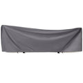 Tranqun Hammock Cover 188" W x 58" D x 20" H, Fits 14-16 ft Hammock Stand, Heavy Duty 420d Oxford Waterproof UV Resistant Outdoor Patio Cover with Adjustable Buckle Straps, Double Stitched Seam(Gray) - color: Grey