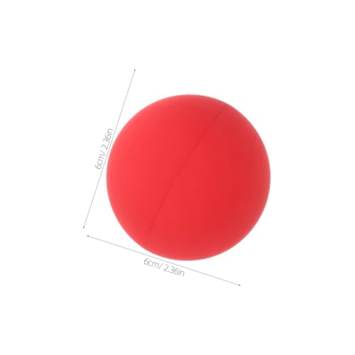 4pcs Outdoor Paddle Ball - 2.36 Inch Rubber Bouncing Balls for Beach Tennis and Backyard Play - High Bounce Reaction Training Accessories for Summer Pool Fun