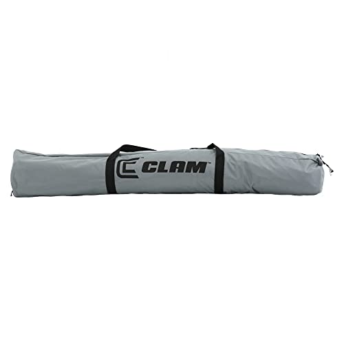 CLAM Quick-Set Pop Up Screen Tent, Traveler, 6 x 6 ft, Instant Setup Gray Portable Outdoor Shelter, Compact Bug-Free Canopy Tent for Camping, Fishing, Backyard - Gray - color: Gray - w/ Wind Panel Flaps