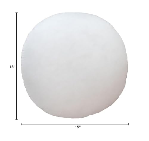 MoonRest Round Pillow Insert Hypoallergenic Polyester Form Stuffer-%100 Polyester Fibers Covering for Sofa Sham, Decorative Pillow, Cushion and Bed - 12 Inch Diameter - style: 12 Inch Diameter