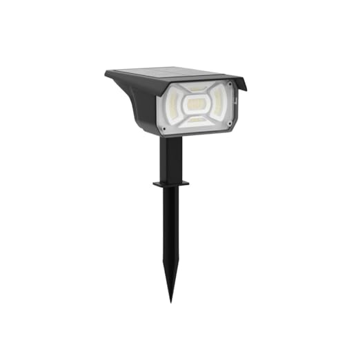 LEREKAM Color Solar Light Outdoor Waterproof Spotlights with 9 Light Modes, Color Changing Solar Outdoor Light for Halloween Decorations, Colored Spot Lights Auto On,Off, RGBW - color: Multicolor, size: 4 Pack