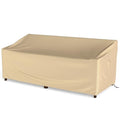 Tangkula 3-Seater Patio Sofa Cover, Waterproof Protective Cover for Outdoor Furniture w/Padded Handle, Click-Close Straps & Air Vent, Heavy Duty Deep Couch Cover w/PU Coating, 77" W x 43" H x 30" H - size: 77" W x 43" D x 30" H