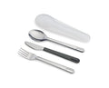 Joseph Joseph GoEat™ Stainless-steel Travel Cutlery utensil Set - Knife, Fork & Spoon, Green