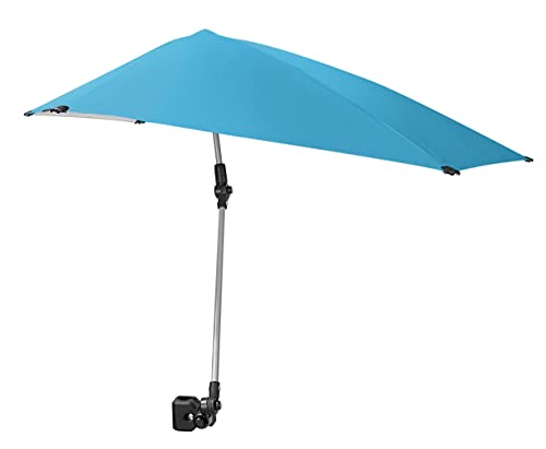 Sport-Brella Versa-Brella SPF 50+ Adjustable Umbrella with Universal Clamp - color: Aqua, style: REG