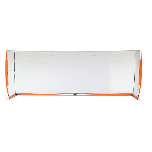 Bownet Portable Folding Soccer Goal – Pop Up Backyard & Training Soccer Net for Indoor or Outdoor – Easy Setup with Carry Bag - size: 6'6\ x 18'6\