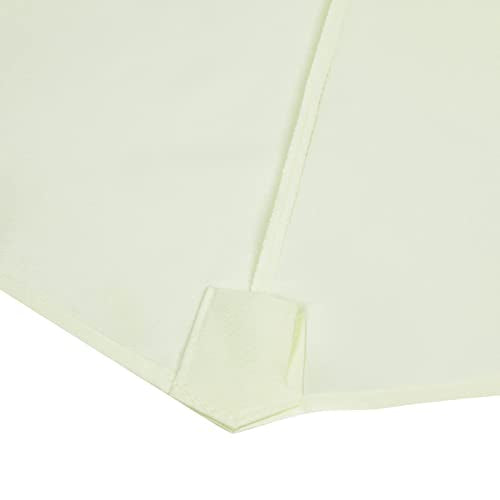 Sunnyglade 7.5ft Patio Umbrella Replacement Canopy Market Umbrella Top Outdoor Umbrella Canopy with 6 Ribs - color: Beige