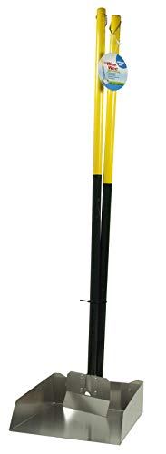 Four Paws Stainless Steel Long-Handled Dog Pooper Scooper Spade & Pan 2 Piece Set, Pet Waste Pickup Tool, 38" x 7" - size: Small, 7" x 7" x 38", style: Spade & Pan Set