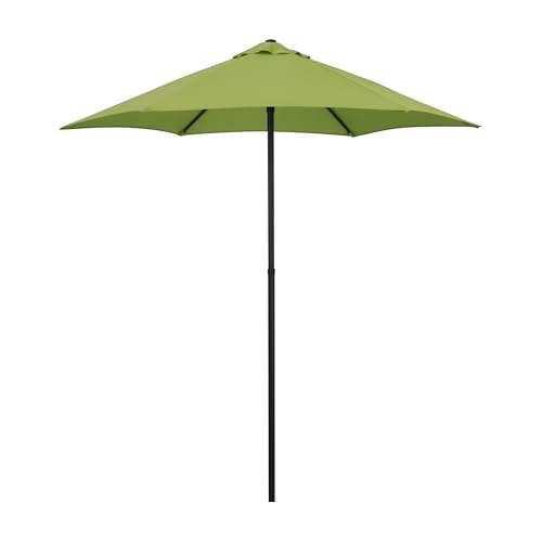 Sunline 7.5 ft Patio Umbrella with Crank & Push Button Tilt, Outdoor Market Umbrella with UV Protection & Wind Vent, Metal Frame for Deck, Pool & Table, Lime - color: Lime, size: 7.5 foot