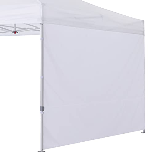 COOSHADE Instant Canopy SunWall 8x8 Canopy SideWall for Pop up Canopy Tent, 1 Pack Sidewall Only, White - color: White, size: 8x8-Standard