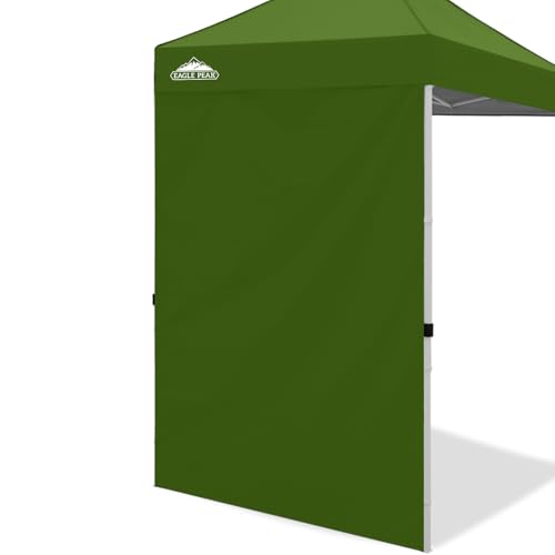 EAGLE PEAK Canopy Sidewall for 5x5 Pop Up Canopy Frame, Single Side Wall Panel Only (Fits 5x5 Straight Leg Frame, Canopy Top or Frame NOT Included), Grass Green - color: Grass Green