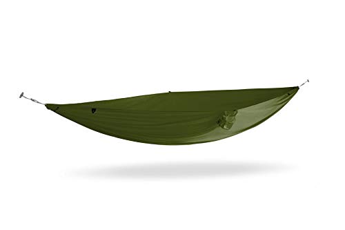 KAMMOK Roo Single UL - Ultralight Camping Hammock, Water Repellent, Portable, Durable, Indoor/Outdoor Hammock Moss Green - color: Moss Green, size: Roo Single Ultralight