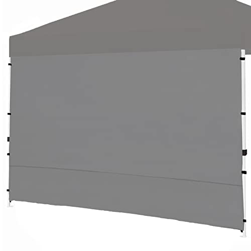 Senmortar Canopy SunWall, 10x10ft Pop Up Canopy Sidewall, Grey - color: Gray