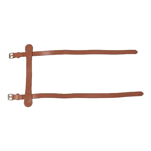 PU Leather Blanket Carry Strap with Adjustable Buckles, Tear Portable Design - Lightweight Carrying Handle, Versatile Use for Camping Picnics and Beaches