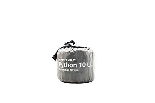 KAMMOK: Python Hammock Straps, No-Stretch, Knotless, Durable and Compact, Set of 2 Straps with Stuff Sack (Python 10 UL Ultralight) - size: Python10ul
