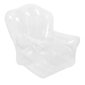 Transparent Inflatable Sofa Chair - PVC Blow Up Couch Portable Clear Lounger - Camping Lazy Air Couch for Balcony Pool Picnic