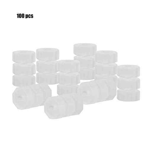 Pissente Break Cable Protector, Pack of 100 Clear Silicone Brake Gear Cable Frame Wrap Protector O Ring Donuts Accessories Suitable for 1.1-1.8mm Shift Cable Brake Cable