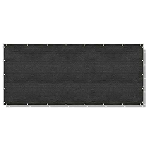 Alion Home Elegant Privacy Screen for Backyard Deck, Patio, Balcony, Fence, Pool, Porch, Railing - (2FT Height) Black (2' x 13') - size: 2' x 13'
