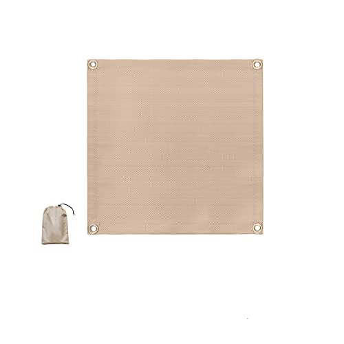 Fire Pit Mat, Fireproof Stove Grill Mats Blanket for Wood Deck Insulation, Camping BBQ Temperature Resistant Rugs Accessories for Outside Indoor Lawn Protection (39.4''×39.4'') - size: 39.4''×39.4''