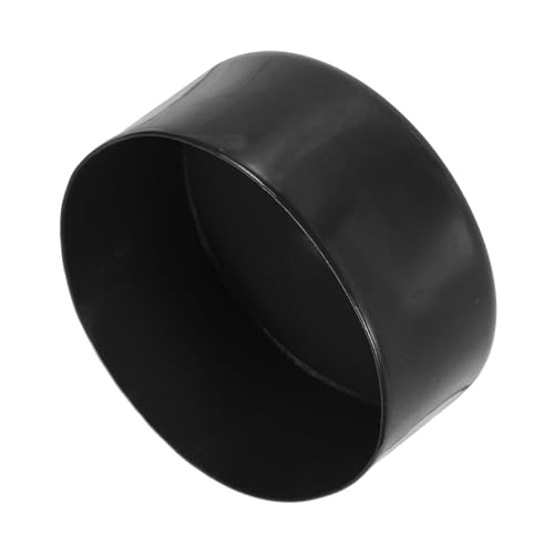 uxcell 110mm (4 5/16") ID Rubber End Caps, Round Vinyl Plug Insert Plastic End Caps for Tubing, Fence, Pipe Post, Furniture, Railing, Black, 80mm Height - color: Black, size: 110mm(4 5/16") x 80mm H