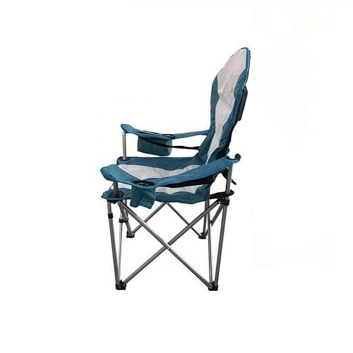 Wild Scape Oversized Folding Camping Chair for Adults, Foldable Beach Chairs with Cup Holder, Cooler Pocket, Amazon's Best Value for Heavy Duty, Fishing Chair for Outdoor, Garden Picnic, Teal - color: Teal