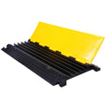 Kable Kontrol Atlas Cable Protector Wire Ramp - 5 Channel – 1 Pc - 35” Long Black & Yellow - 24000 Lbs Load Capacity - Rubber Speed Bump Wire Protector Cord Cover - CP9975 - size: 5 Channel - 1 Unit