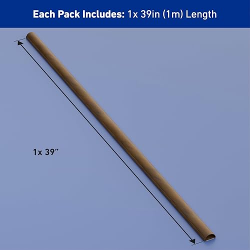 D-Line Half Round Cord Hider, Patented Cable Cover, Hide TV Wall Mount Wires, Raceway for Cords, Decorative Wire Covers, Paintable, Adhesive - 1x 1.18in W x 0.59in H x 39in L - Wood-Effect - color: Wood-Effect, size: 1.18x0.59in - 1x 39in