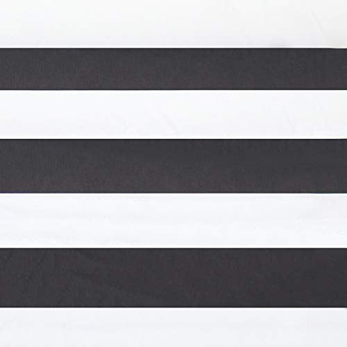 Sunnydaze Quilted Double Hammock for Outside with Spreader Bars and Pillow - 450 lb Capacity, 74x55 Inch Bed, UV Resistant, Quick Dry - Chains Included, Stand Sold Separately - Black & White - color: Black & White