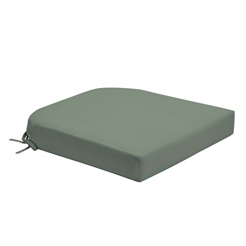 Arden Foam Outdoor Round Back Seat Cushion Kit, 20 x 19, Made with ProFoam, Rain-Proof, Fade Resistant, Sage Green Texture - color: Sage Green Texture, style: 20 x 19 Foam Rounded Back Seat Cushion