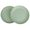 2 Pcs Wheat Straw Plates, 9Inch Unbreakable Dinner Plates, Reusable Plate for Camping,Picninc,Family, Green - color: Green