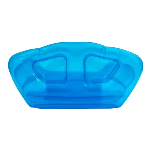 Portable Inflatable Couch with Headboard and Built-in Pump Blow Up Pull Out Couch Folding Inflatable Chair 70.9"×35.4"×37.4" Outdoor Air Sofa for Camping, Backyard, Beach, Party (Blue) - color: Blue
