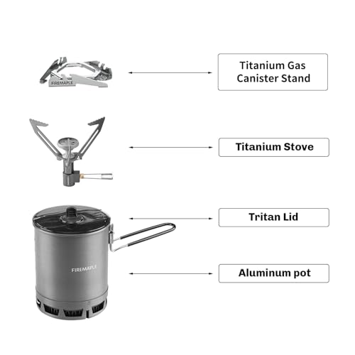 Fire-Maple Petrel Quickboil Pro Ultralight Cooking System – Compact & Fast-Boiling Backpacking Stove Pot Set, Ideal for Hiking, Solo Camping, Travelling, Hunting Trips, etc | FMC-G3 - size: Fmc-g3