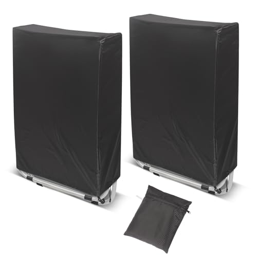 Zero Gravity Folding Chair Covers 2PCS, Dustproof Waterproof 420D Oxford Cloth Lawn Patio Furniture Covers All Weather Resistant, Anti Gravity Chair Covers for Folding Chairs, 28"W x 13"D x 43"H - color: Black, 2pcs