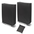 Zero Gravity Folding Chair Covers 2PCS, Dustproof Waterproof 420D Oxford Cloth Lawn Patio Furniture Covers All Weather Resistant, Anti Gravity Chair Covers for Folding Chairs, 28"W x 13"D x 43"H - color: Black, 2pcs