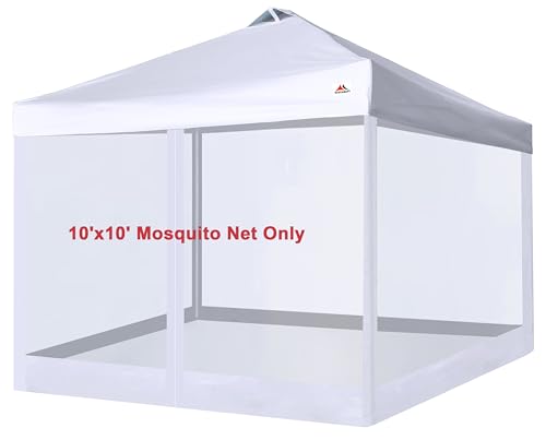 SCOCANOPY Replacement Mesh sidewall for Most 10x10 Canopy Or Gazebo,(White) - color: White, size: 10X10