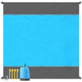 Beach Mat, 80"×84" Sandproof Waterproof Extra Large Quick Drying Beach Blanket with 4 Stakes & Storage Bag,Lightweight Durable Oversized Striped Beach Mat for Outdoor,Camping,Travel,Hiking,Beach