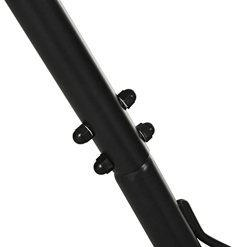 Outsunny Universal Hammock Stand 10-13ft Adjustable Steel Stand Space-Saving and Portable Carrying for Indoor and Outdoor Use, Black